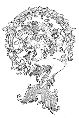 Cordelia Jewel Of The Sea Mermaid Coloring Page